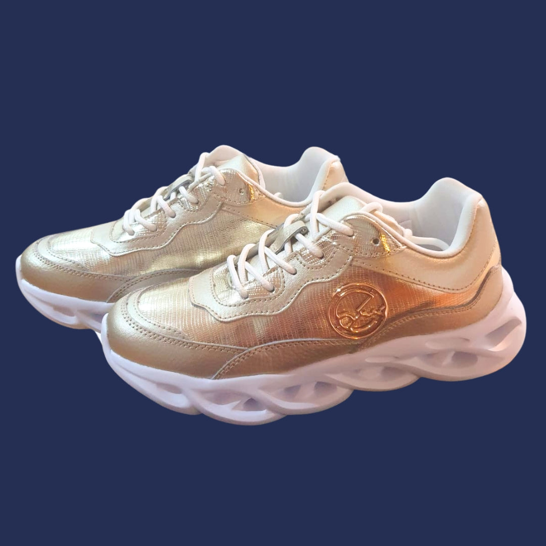 ZAPATILLA FLOWTER DORADO