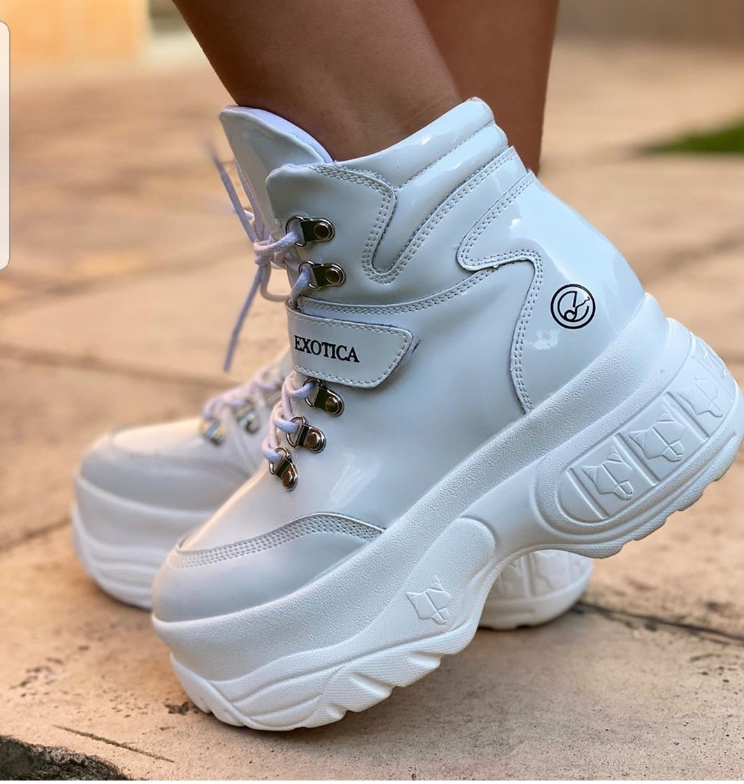 ZAPATILLA PARMA BLANCO CAÑA ALTA